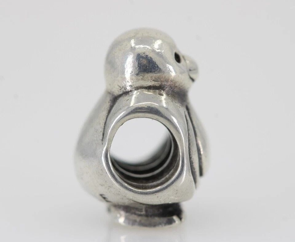 AUTHENTIC PANDORA PENGUIN SPOTTED HEAD CHARM/BEAD SILVER 925 ALE 790423 RETIRED (1 of 2)