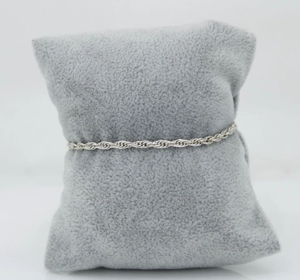 MILOR STERLING SILVER 925 3MM TWISTED ROPE CHAIN 7" BRACELET (1 of 2)