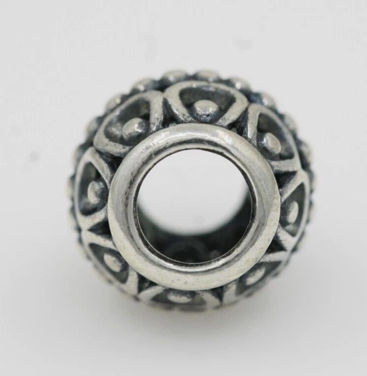 AUTHENTIC PANDORA STERLING SILVER A CLOUDS LINING CAGE BEAD CHARM 790458FZ - 2 G (1 of 2)