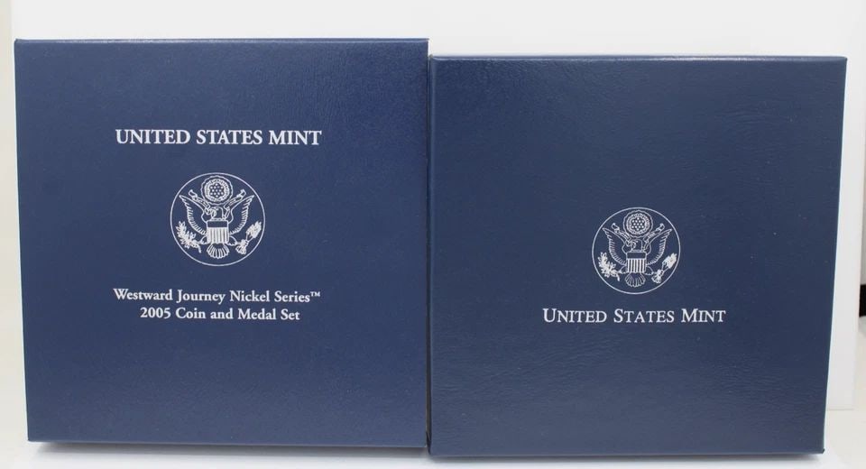 2005 WESTWARD JOURNEY NICKEL COIN DOLLAR & MEDAL SET W/ COA (1 of 2)