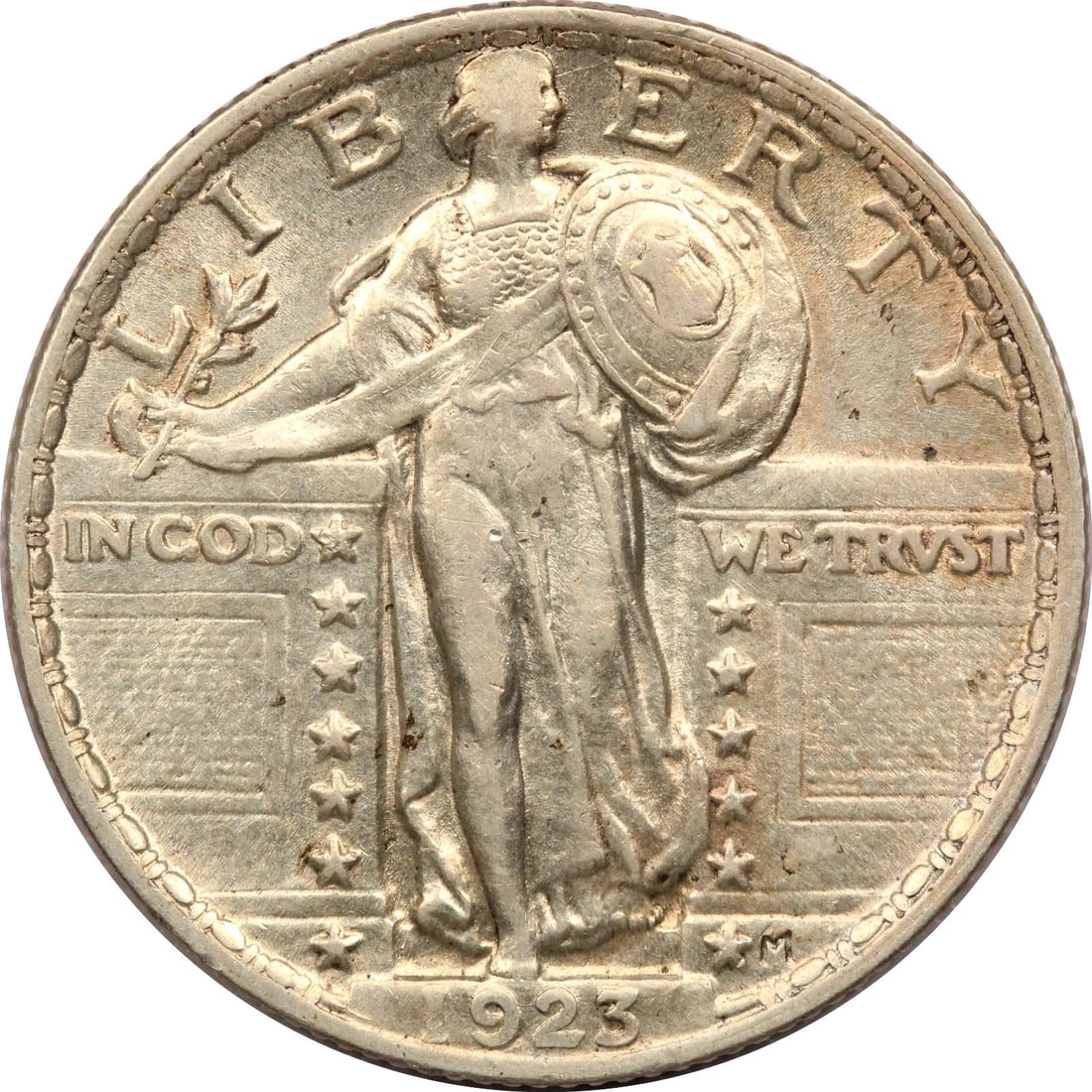 1923 STANDING LIBERTY QUARTER 25C, ABOUT UNCIRCULATED AU: 1923 STANDING LIBERTY QUARTER 25C, ABOUT UNCIRCULATED AU 1923 Standing Liberty Quarter 25C, About Uncirculated AU THE ITEM(S) IN THE PHOTO(S) IS THE EXACT ITEM(S) YOU WILL RECEIVE!