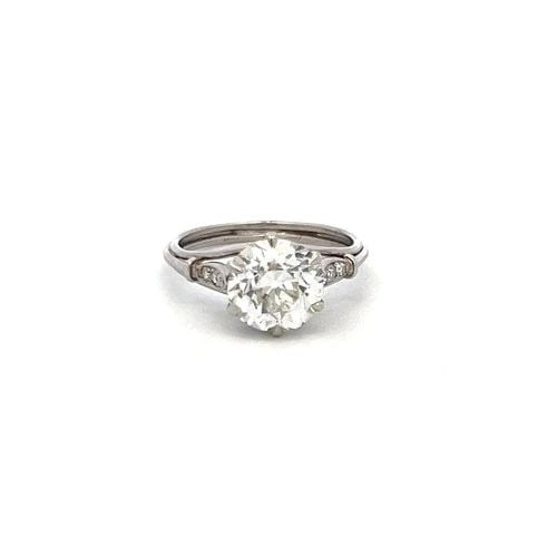 2.14 CARAT OLD EUROPEAN CUT I SI2 DIAMOND PLATINUM ENGAGEMENT RING (1 of 1)