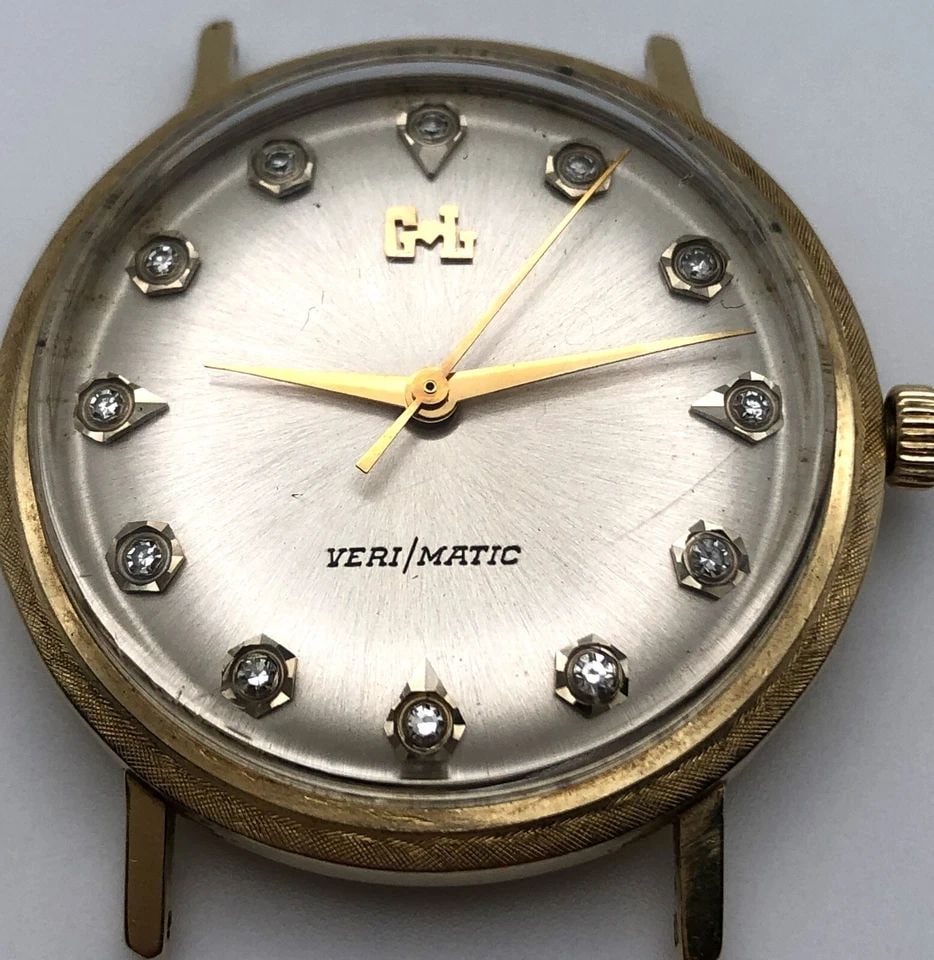 VINTAGE GENSLER LEE VERI/MATIC 14K YELLOW GOLD AND 0.12CTW DIAMONDS: VINTAGE GENSLER LEE VERI/MATIC 14K YELLOW GOLD AND 0.12 CARATS TOTAL OF DIAMONDS Vintage Gensler Lee VERI/MATIC 14k Yellow Gold and 0.12 carats total of Diamonds You are bidding on a Vintage Gensler L