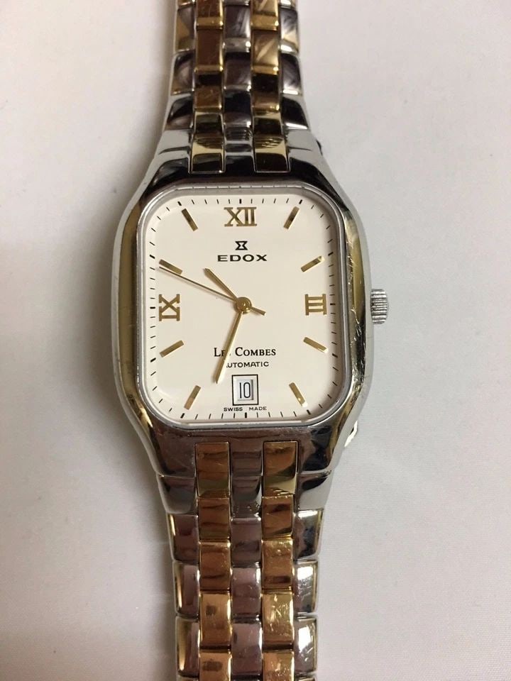 MEN'S EDOX 80037-35BAID WATCH ALL STAINLESS STEEL, SKELETON BACK (1 of 1)