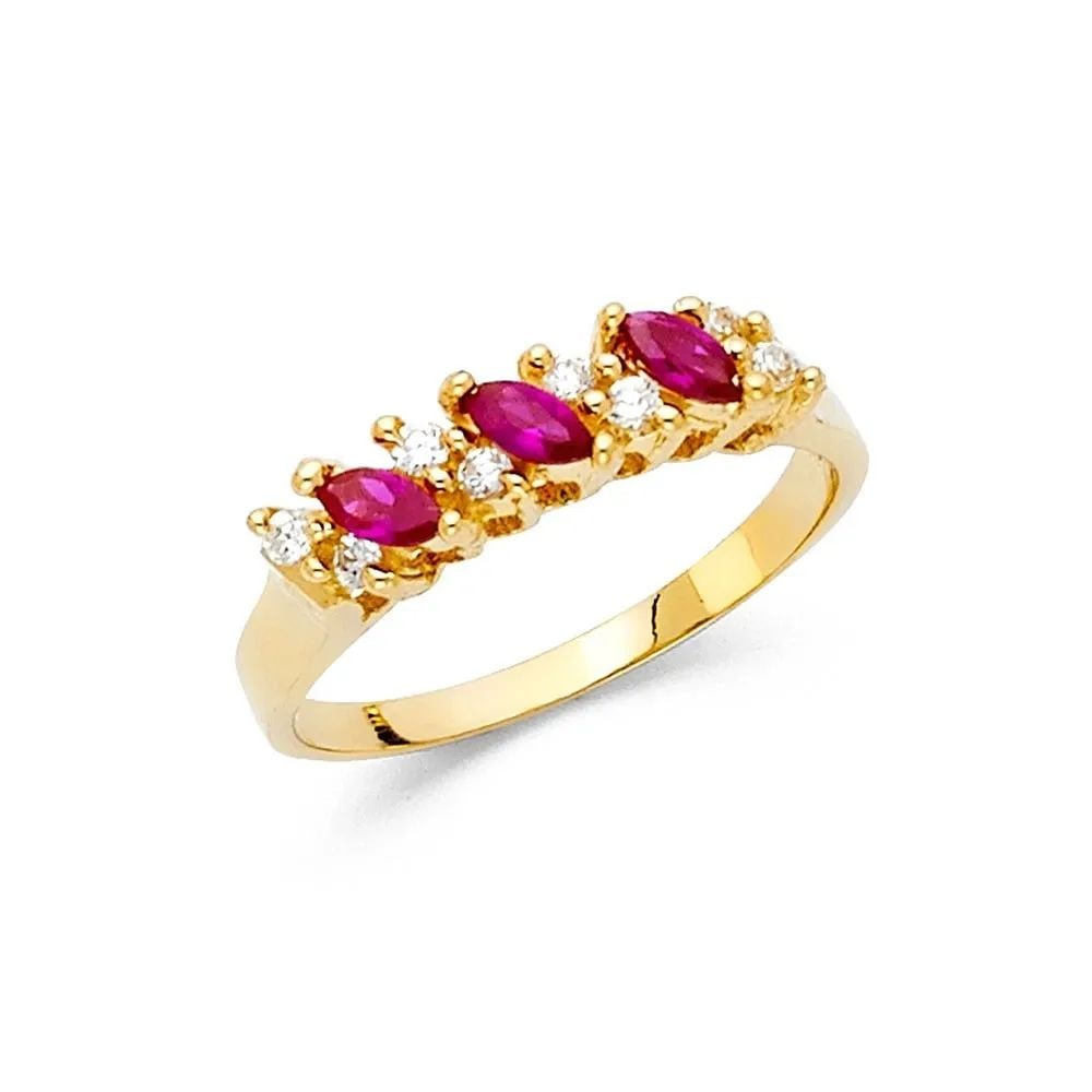 NEW 14K YELLOW GOLD FANCY RING -SIZE 7 (1 of 2)