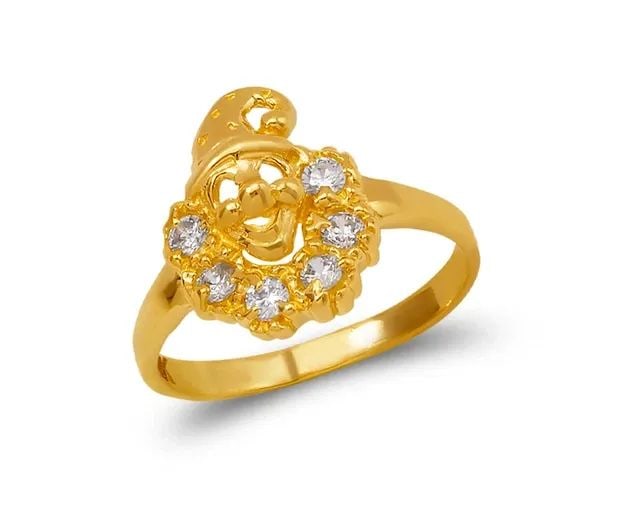 NEW 14K TWO TONE GOLD KIDS HEART RING (1 of 2)