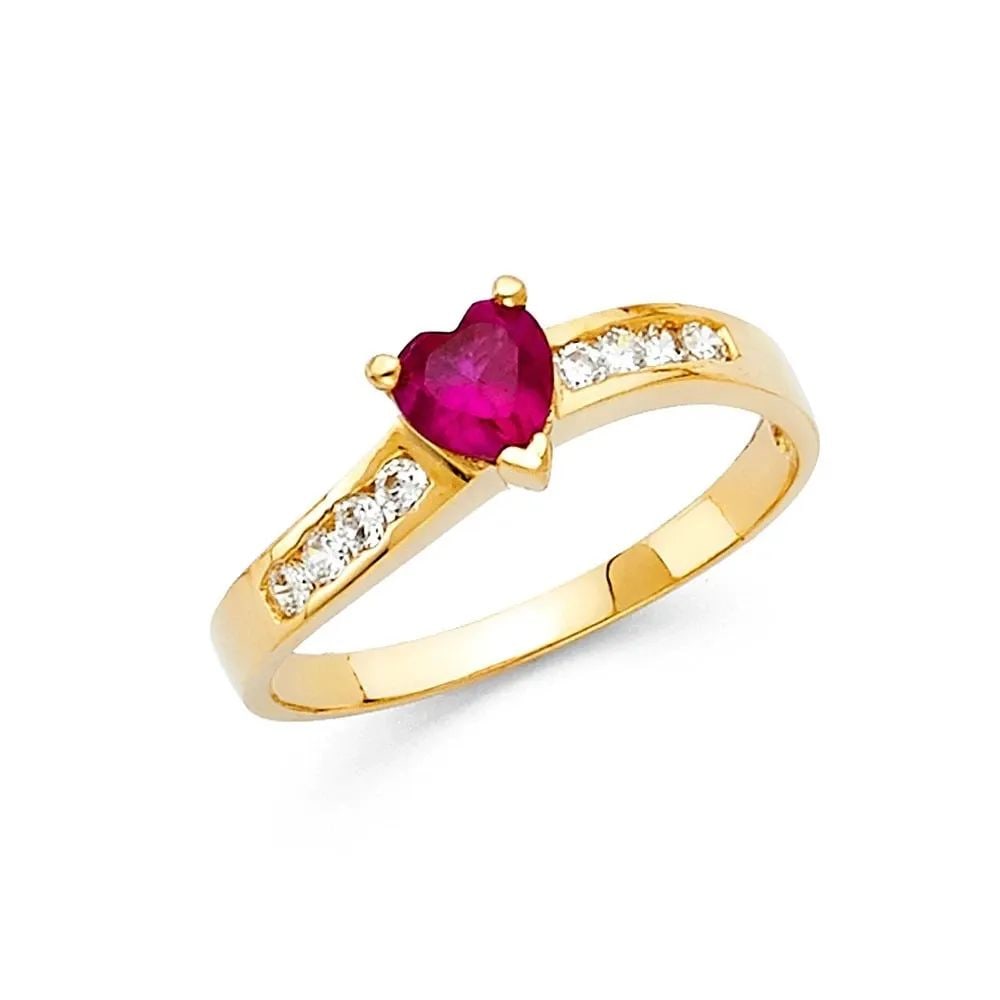 NEW 14K YELLOW GOLD LADIES RING -SIZE 7 (1 of 2)