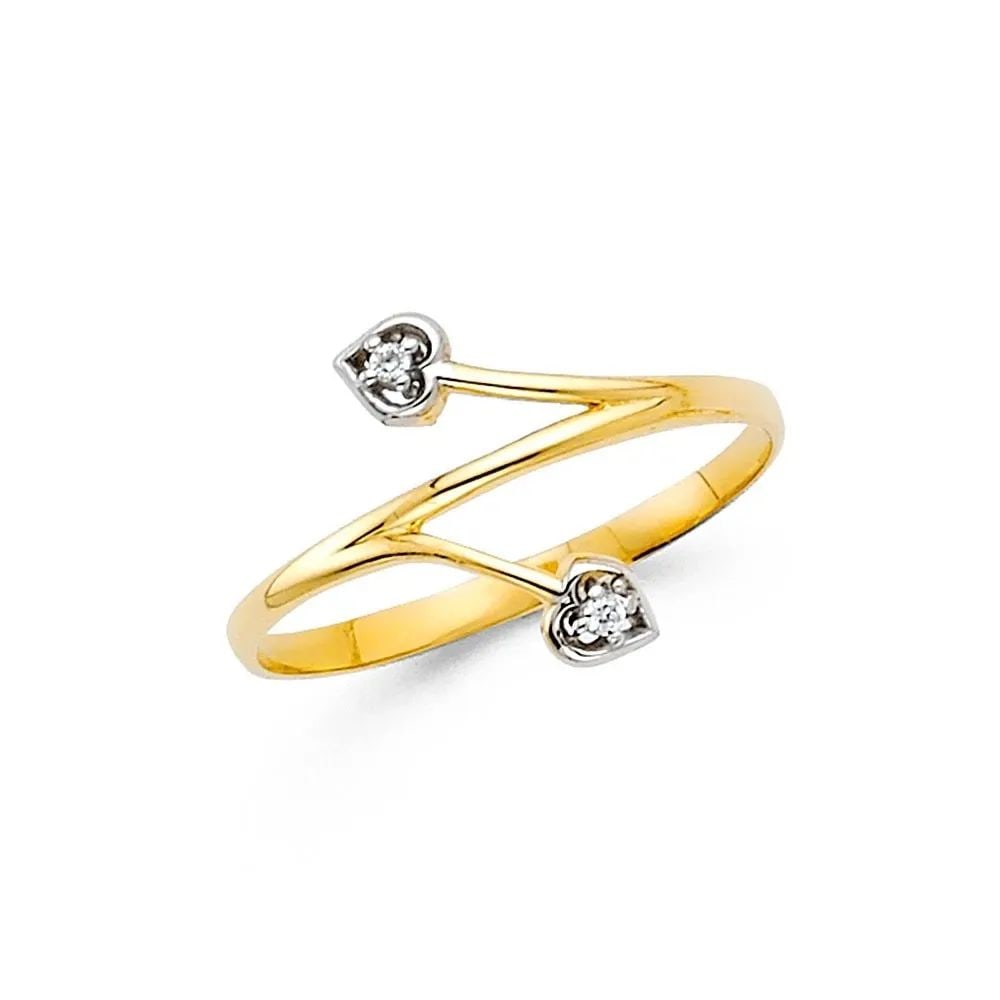 NEW 14K TWO TONE GOLD FANCY RING (1 of 2)