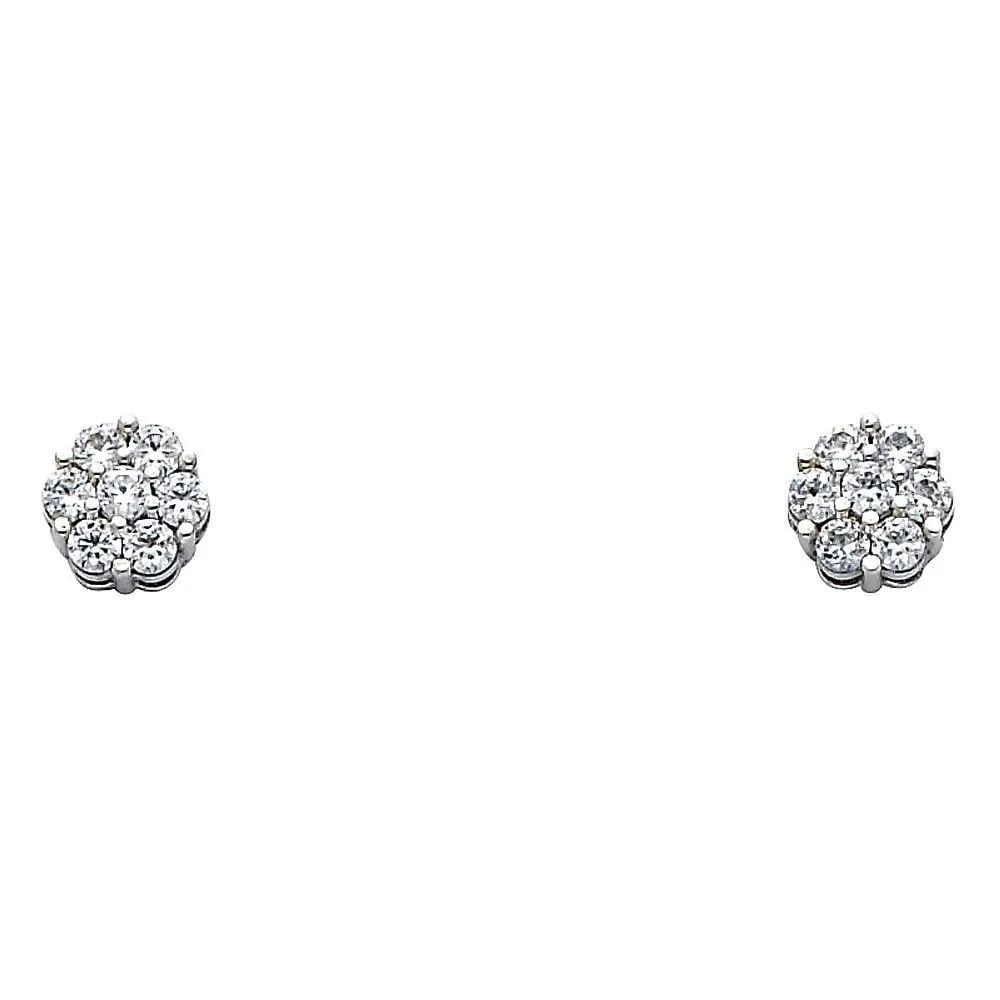 NEW 14K WHITE GOLD EARRINGS (1 of 2)