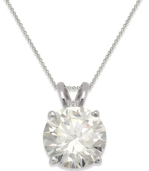 NEW 14K WHITE GOLD 8MM PENDANT (1 of 2)