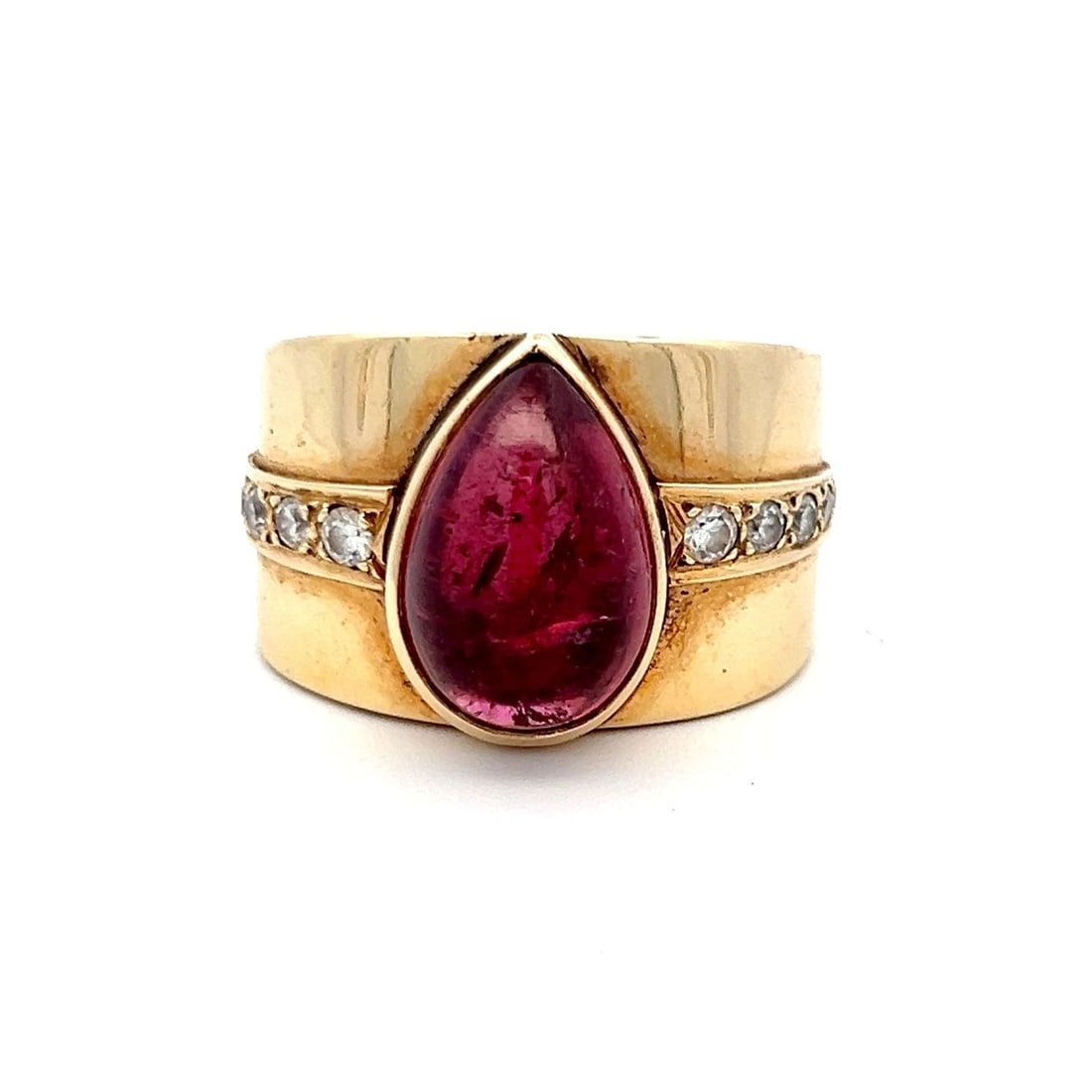 7.00 CARAT TOURMALINE 0.60 CARAT CIRCULAR BRILLIANT DIAMOND 14K YG COCKTAIL RING: 7.00 CARAT TOURMALINE 0.60 CARAT CIRCULAR BRILLIANT DIAMOND 14K YG COCKTAIL RING 7.00 Carat Tourmaline 0.60 Carat Circular Brilliant Diamond 14K YG Cocktail Ring Yellow Gold Engagement Ring Details De