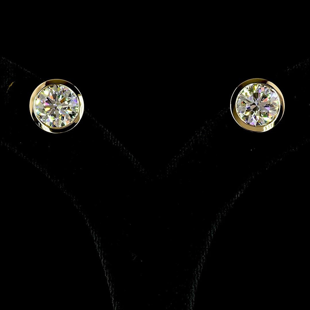 LAB-GROWN 6.55 CARAT ROUND E-F-VVS2 DIAMOND 14K YELLOW GOLD STUDS EARRINGS: LAB-GROWN 6.55 CARAT ROUND E-F-VVS2 DIAMOND 14K YELLOW GOLD STUDS EARRINGS PRODUCT DESCRIPTION Title: High-quality Brand-New Echo Friendly Elegant Lab-Grown 6.55 Carat Round E-F-VVS2 Diamond 14K Yello