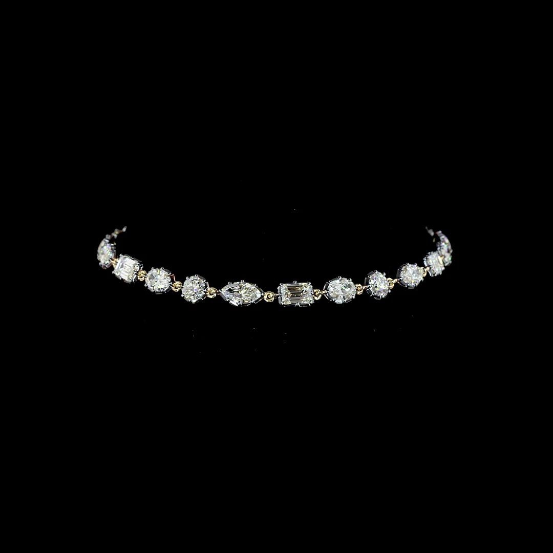 LAB-GROWN 5.32 CARAT MIX E-F-VS1 DIAMOND 14K YELLOW GOLD STATION BRACELET: LAB-GROWN 5.32 CARAT MIX E-F-VS1 DIAMOND 14K YELLOW GOLD STATION BRACELET PRODUCT DESCRIPTION Title: High-quality Brand-New Echo Friendly Elegant Lab-Grown 5.32 Carat MIX E-F-VS1 Diamond 14K Yellow Go