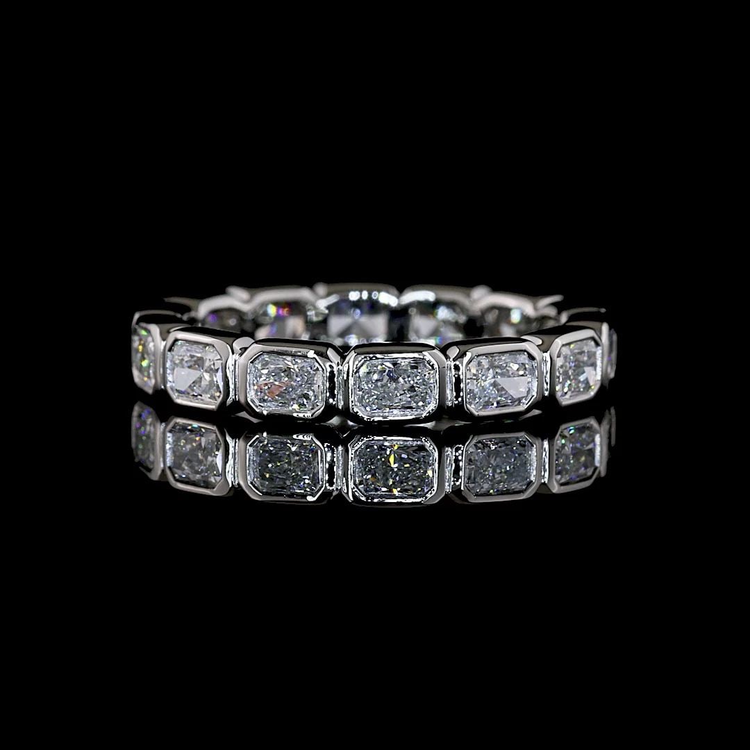 LAB-GROWN 1.99 CARAT RADIANT E-F-VS1 DIAMOND PLATINUM ETERNITY BAND: LAB-GROWN 1.99 CARAT RADIANT E-F-VS1 DIAMOND PLATINUM ETERNITY BAND PRODUCT DESCRIPTION Title: High-quality Brand-New Echo Friendly Elegant Lab-Grown 1.99 Carat Radiant E-F-VS1 Diamond Platinum Eterni