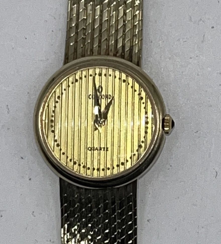 CONCORD LADIES 14K GOLD WATCH: CONCORD LADIES 14K GOLD WATCH CONCORD LADIES 14K GOLD WATCH Beautiful round face ladies Concord 14K watchWeight is approximately 29.7 g
