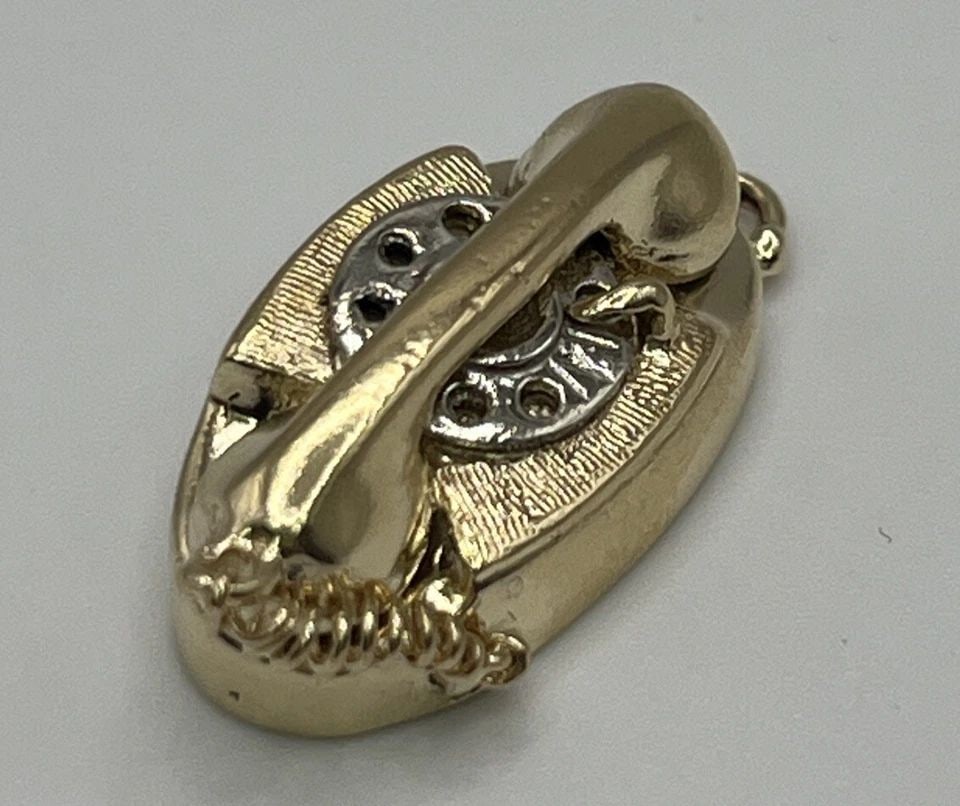 14K YELLOW GOLD TELEPHONE CHARM (1 of 1)