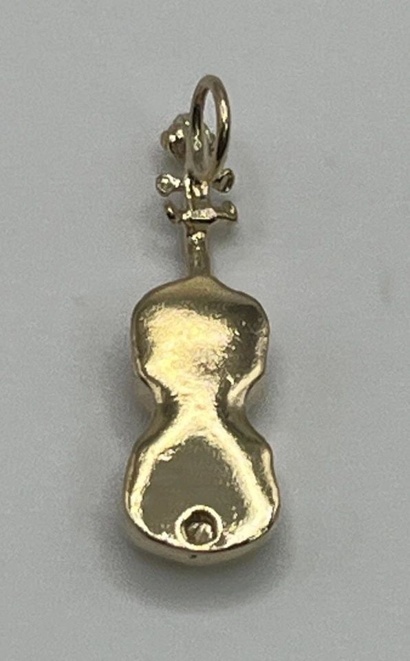 14K YELLOW GOLD VIOLIN CHARM (1 of 1)