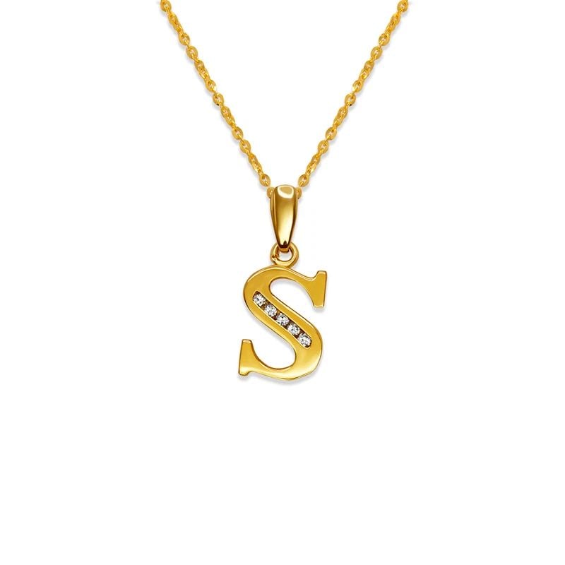 NEW 14K YELLOW GOLD INITIAL "S" PENDANT: NEW 14K YELLOW GOLD INITIAL "S" PENDANTINITIAL "S" PENDANTNEW 14KYELLOW GOLDApx. WIDTH: 7x10mmApx WEIGHT: 0.7g