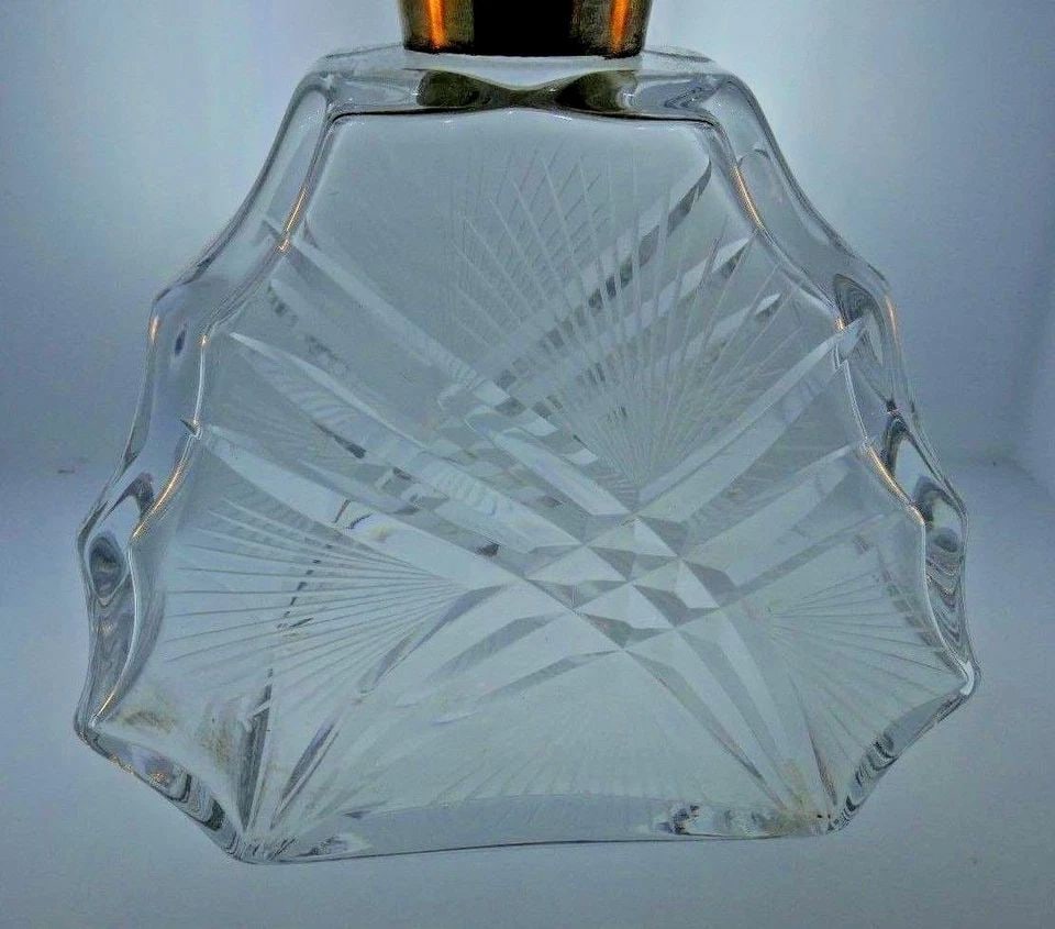 ANTIQUE ROCK CRYSTAL & STERLING SILVER PERFUME BOTTLE (1 of 2)