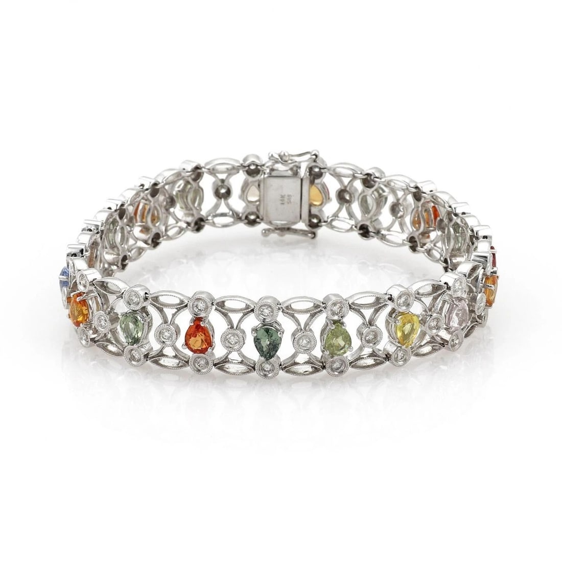 DIAMOND RING W/GREEN GEMSTONE 18K YELLOW GOLD FANCY COCKTAIL: DIAMOND RING W/GREEN GEMSTONE 18K YELLOW GOLD FANCY COCKTAIL This Diamond Ring with a Green Gemstone set in 18k Yellow Gold is a sophisticated and stylish piece of fine jewelry. The natural white diam