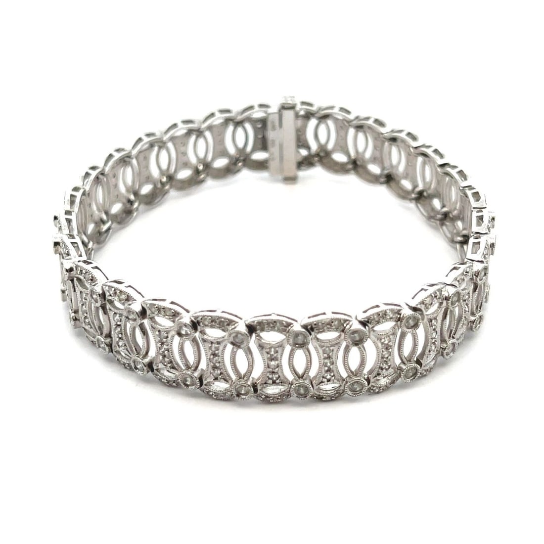 CHARRIOL DIAMOND 18K TWO TONE GOLD DOT STATION CABLE NECKLACE (1 of 2)