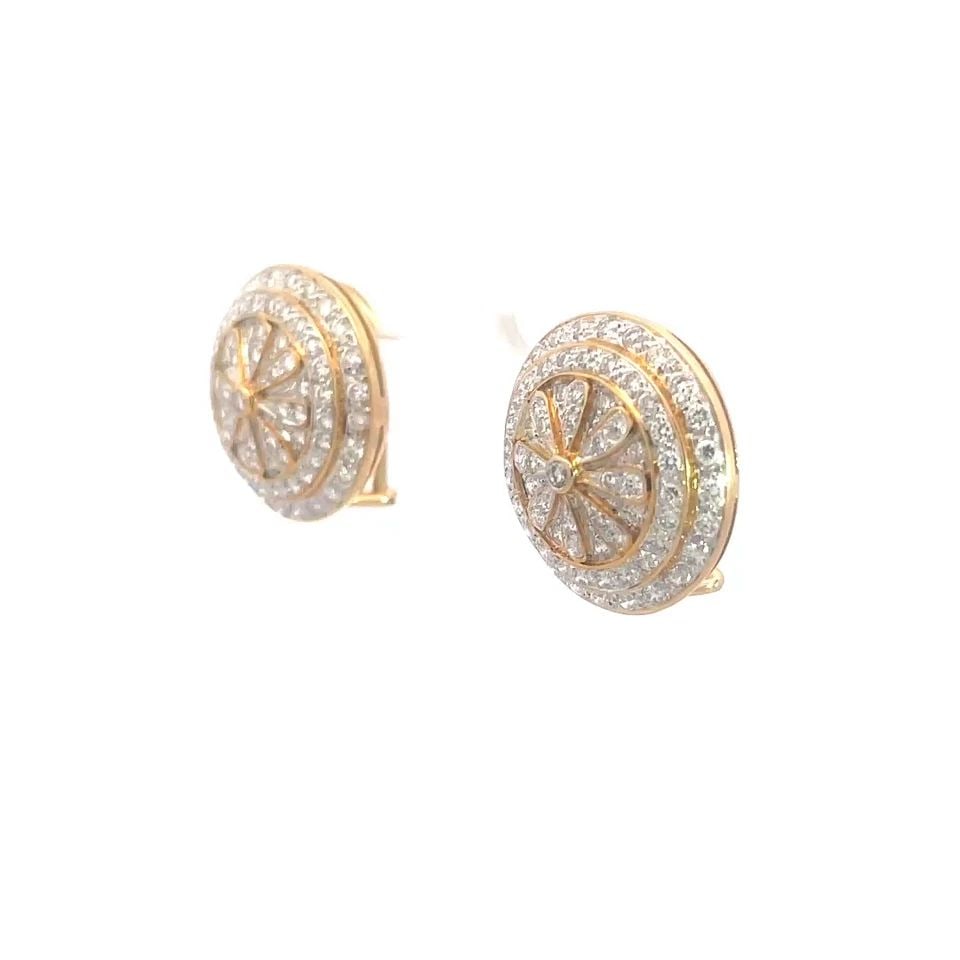 GURHAN SAPPHIRE GOLD EARRINGS 24K 3 CIRCLE LONG DANGLE BEAD STYLE: GURHAN SAPPHIRE GOLD EARRINGS 24K 3 CIRCLE LONG DANGLE BEAD STYLE These gorgeous earrings are by Gurhan, they are crafted from 24k gold featuring three rings in graduated size with a solid round top s