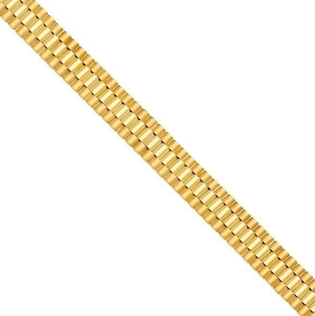 NEW 14K YELLOW GOLD FANCY TYPE BRACELET: NEW 14K YELLOW GOLD FANCY BRACELET FANCY ROLEX TYPE BRACELET NEW 14K YELLOW GOLD LENGTH - 8.5in Apx WEIGHT - 38.9g