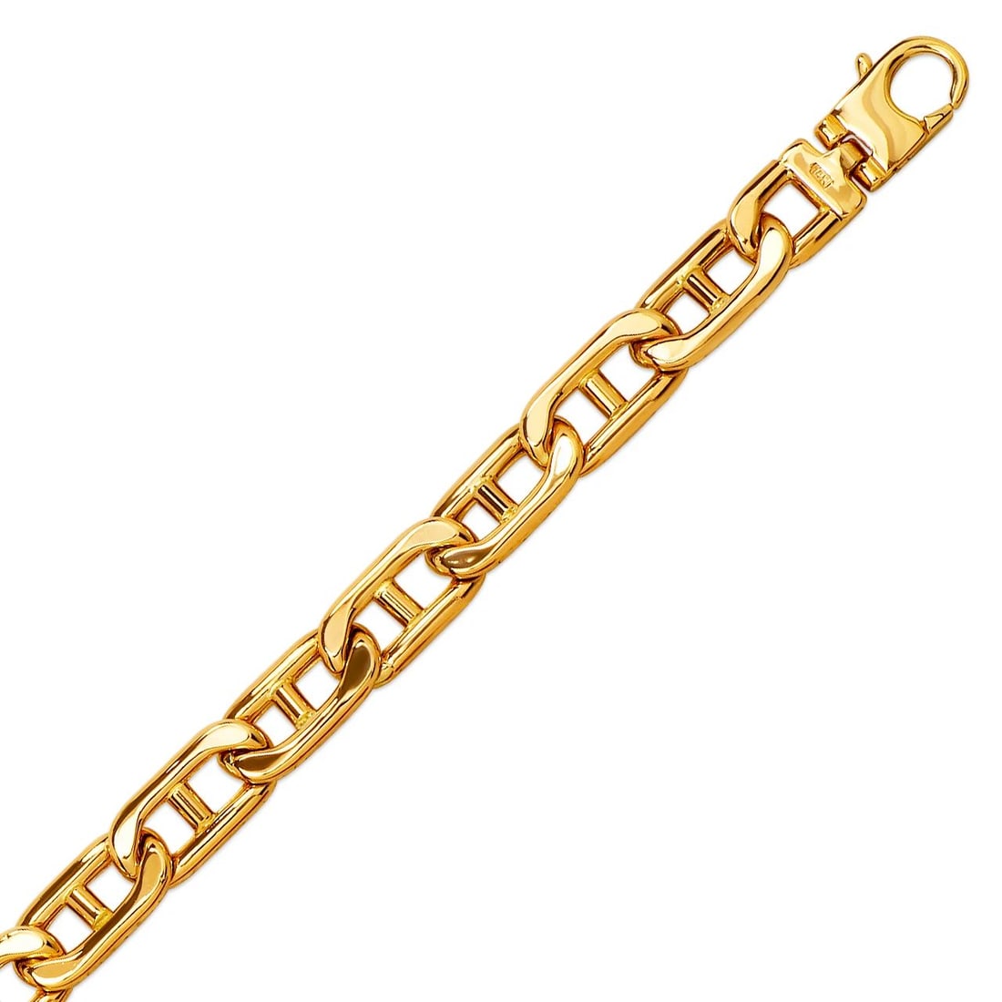 NEW 14K YELLOW GOLD HOLLOW GUCCI BRACELET (1 of 2)