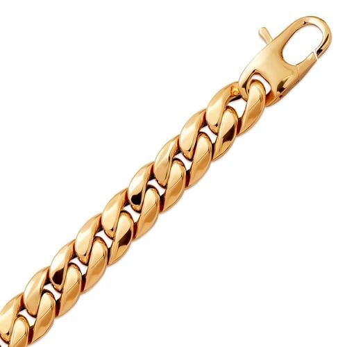NEW 14K YELLOW GOLD HOLLOW CURB BRACELET: NEW 14K YELLOW GOLD HOLLOW CURB BRACELET HOLLOW CURB BRACELET NEW 14K YELLOW GOLD LENGTH: 8" 9" inch AVERAGE Apx WEIGHT: 17.9g