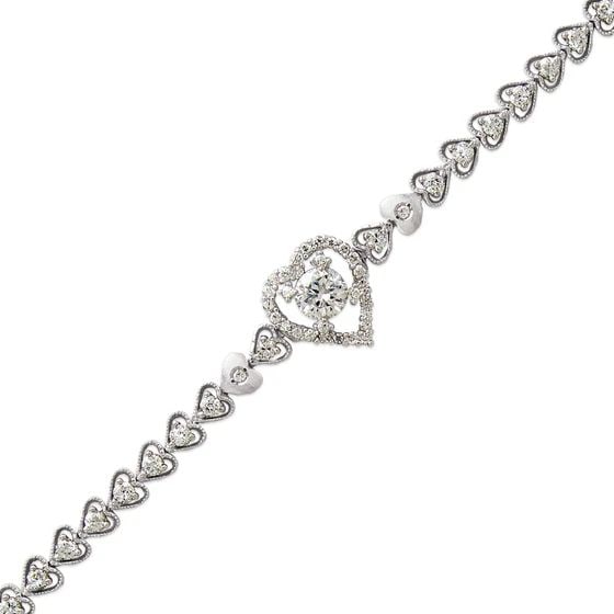 NEW 14K WHITE GOLD FANCY BRACELET: NEW 14K WHITE GOLD FANCY BRACELET FANCY BRACELET NEW 14K WHITE GOLD LENGTH: 7" inch AVERAGE Apx WEIGHT : 12.6g