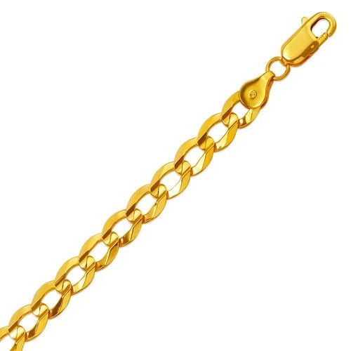 NEW 14K YELLOW GOLD CURB ULTRA LIGHT BRACELET: NEW 14K YELLOW GOLD CURB ULTRA LIGHT BRACELET CURB ULTRA LIGHT BRACELET NEW 14K YELLOW GOLD LENGTH: 8" inch AVERAGE Apx WEIGHT: 10.1g
