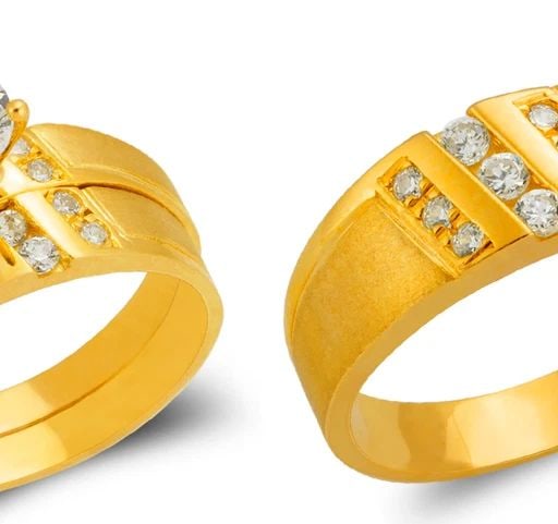 NEW 14K YELLOW GOLD WEDDING TRIO RING SET (1 of 2)