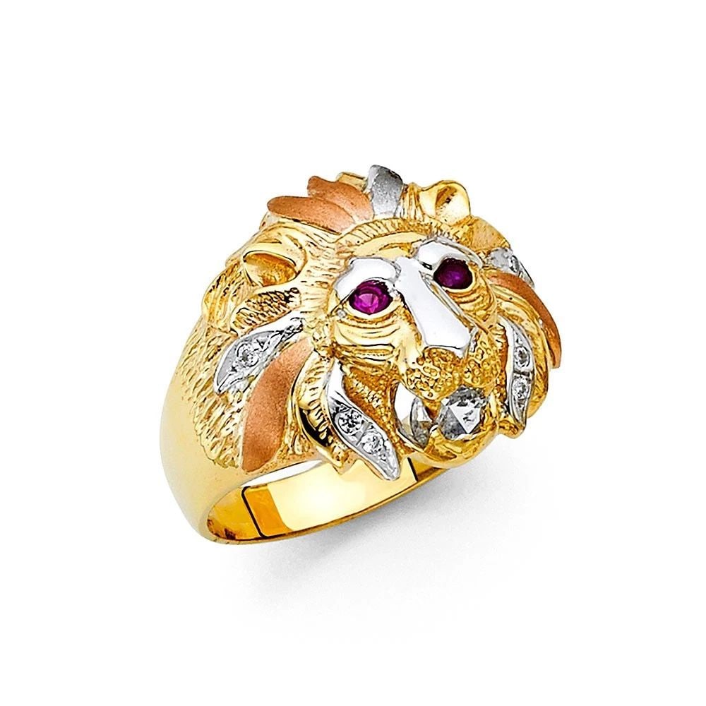 NEW 14K TRI COLOR GOLD MEN'S RING - SIZE 10: NEW 14K TRI COLOR GOLD MEN'S RING MEN'S RING NEW 14K TRI COLOR GOLD WIDTH : 20 mm WEIGHT : 9.4g