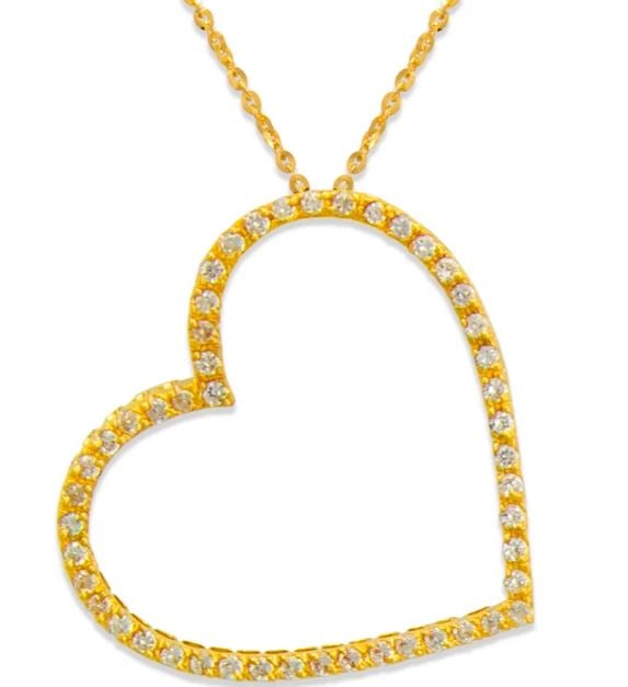 NEW 14K YELLOW GOLD HEART PENDANT: NEW 14K YELLOW GOLD HEART PENDANT HEART PENDANT NEW 14K YELLOW GOLD Apx. WIDTH: 40x43mm Apx WEIGHT: 9.1g