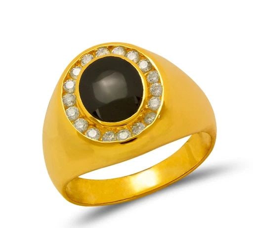NEW 14K YELLOW GOLD MEN'S ONYX RING: NEW 14K YELLOW GOLD MEN'S ONYX RING MEN'S ONYX RING NEW 14K YELLOW GOLD SIZE Apx: 14x15.5mm Apx WEIGHT: 8.9g