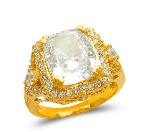 NEW 14K YELLOW GOLD LADIES FASHION SOLITAIRE RING: NEW 14K YELLOW GOLD LADIES FASHION SOLITAIRE RING LADIES FASHION SOLITAIRE RING NEW 14K YELLOW GOLD Apx. SIZE: 15mm Apx. WEIGHT: 8.2g
