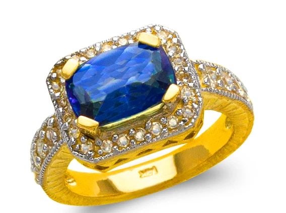 NEW 14K TWO TONE GOLD LADIES MYSTIC RING: NEW 14K TWO TONE GOLD LADIES MYSTIC RING LADIES MYSTIC RING NEW 14K TWO TONE GOLD Apx. WIDTH: 10mm Apx. WEIGHT: 7.7g