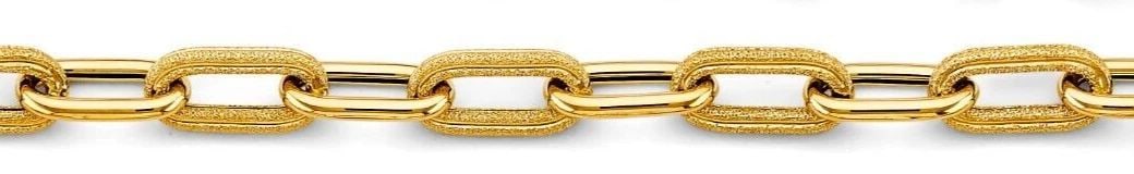 NEW 14K YELLOW GOLD FANCY LINK BRACELET (1 of 2)