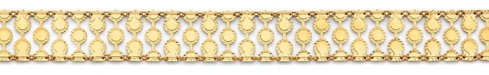 NEW 14K YELLOW GOLD FANCY BRACELET (1 of 2)