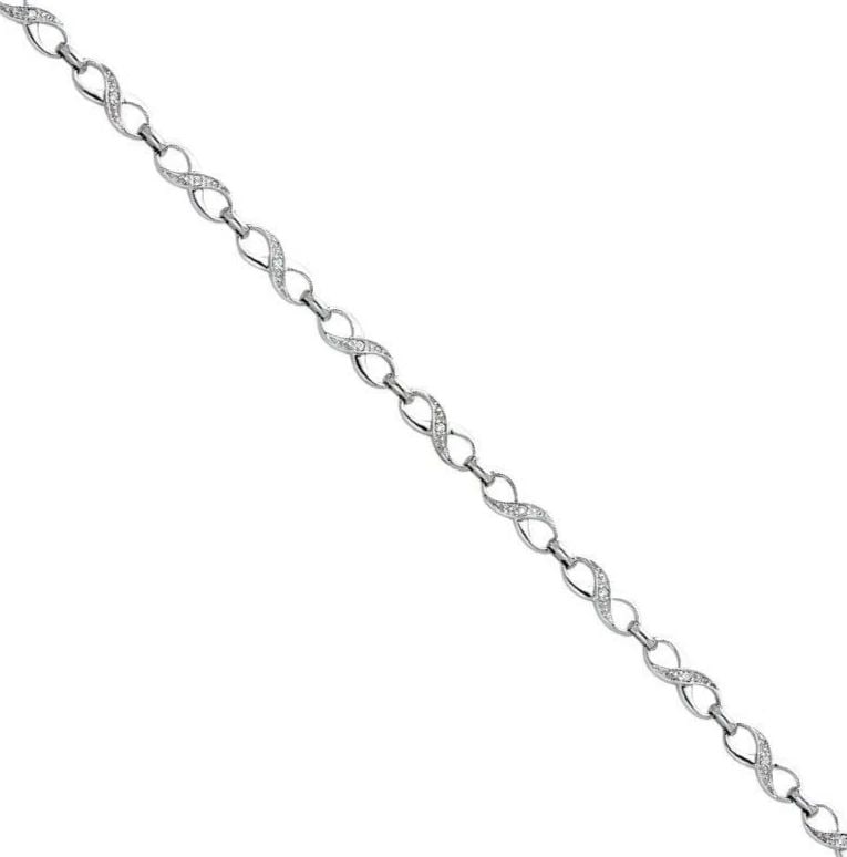 NEW 14K WHITE GOLD BRACELET (1 of 2)