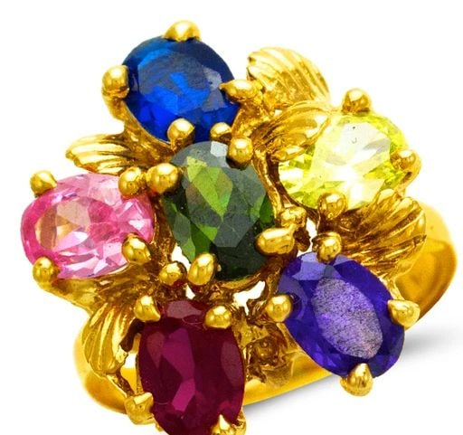 NEW 14K YELLOW GOLD MOTHER'S RING (1 of 2)
