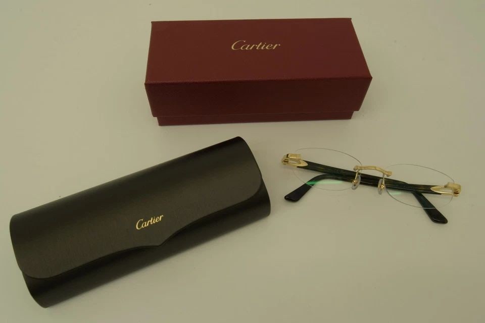AUTHENTIC CARTIER RIMLESS SUNGLASSES 52 16 140 GP GOLD HAVANA FRAMES CT03180 002: AUTHENTIC CARTIER RIMLESS SUNGLASSES 52 16 140 GP GOLD HAVANA FRAMES CT03180 002 Authentic Cartier Rimless Sunglasses 52 16 140 GP Gold Havana Frames CT03180 002 AUTHENTIC CARTIER RIMLESS SUNGLASSES 5