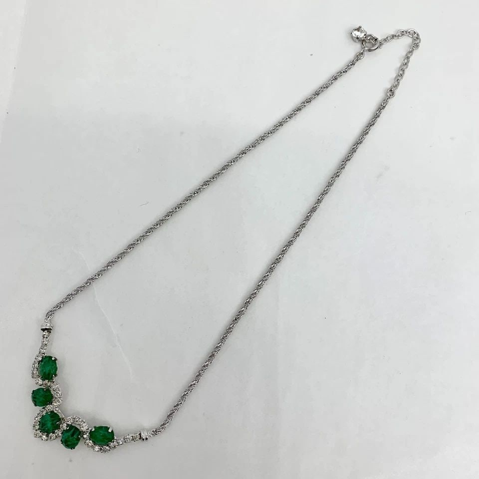 AUTHENTIC CHRISTIAN DIOR OVAL FAUX GEMSTONES NECKLACE SP CHAIN JEWELRY ACCESSORY: AUTHENTIC CHRISTIAN DIOR OVAL FAUX GEMSTONES NECKLACE SP CHAIN JEWELRY ACCESSORY AUTHENTIC CHRISTIAN DIOR OVAL FAUX GEMSTONES NECKLACE SP CHAIN JEWELRY ACCESSORY