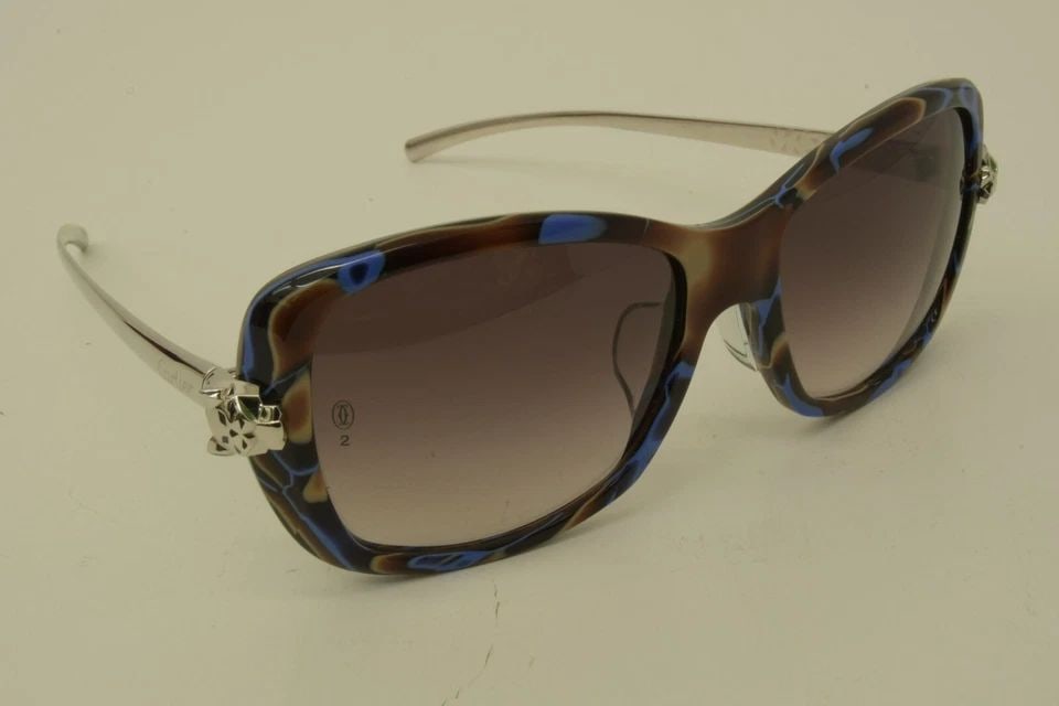 AUTHENTIC CARTIER PANTHERE SUNGLASSES 55 16 135 BROWN MIX PALLADIUM LARGE FRAMES: AUTHENTIC CARTIER PANTHERE SUNGLASSES 55 16 135 BROWN MIX PALLADIUM LARGE FRAMES Authentic Cartier Panthere Sunglasses 55 16 135 Brown Mix Palladium Large Frames AUTHENTIC CARTIER PANTHERE SUNGLASSES 