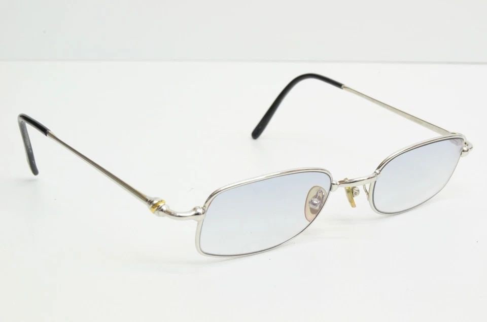 AUTHENTIC CARTIER ORFY TRINITY STRIPED 49 21 135 OVAL PLATINE SUNGLASSES FRAMES (1 of 2)