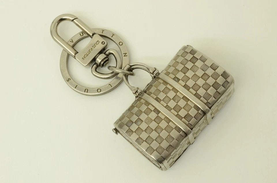 AUTHENTIC LOUIS VUITTON DUFFEL KEYCHAIN SP LUGGAGE SILVER DANGLE BAG ACCESSORY (1 of 2)