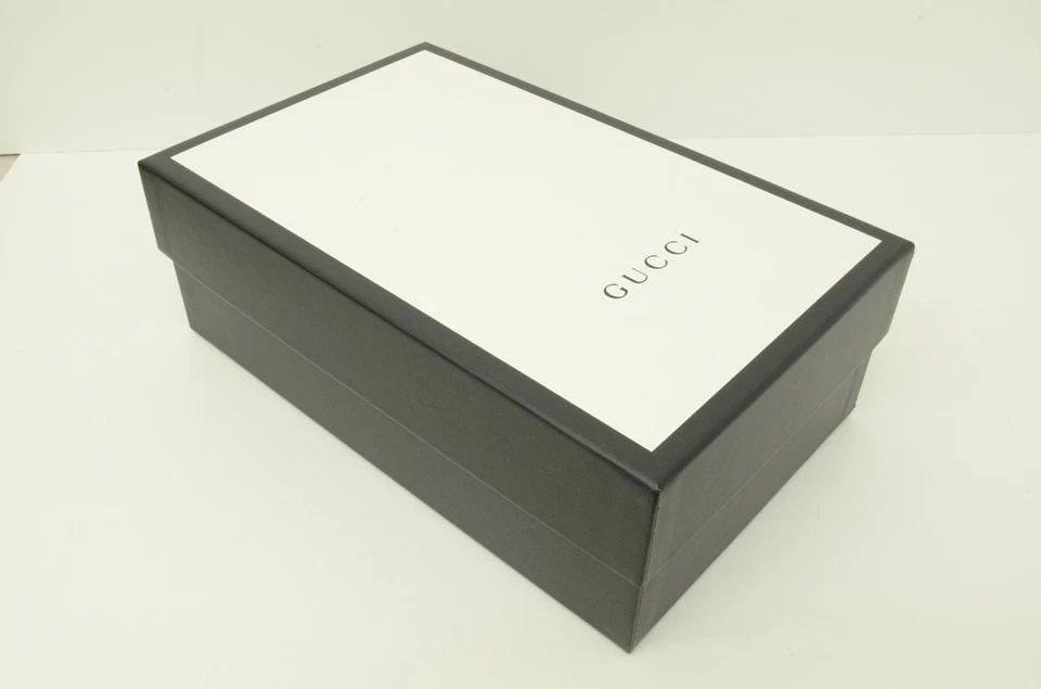 AUTHENTIC GUCCI PIG CAT YARN SHOES WHITE SNEAKERS GREEN WEB STRIPE 7.5 ACE LOW (1 of 2)