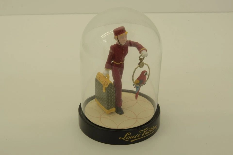 AUTHENTIC LOUIS VUITTON MONOGRAM BAG BELLHOP PARROT GLOBE DESK COLLECTIBLE (1 of 2)