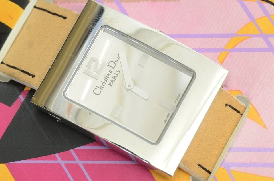 AUTHENTIC CHRISTIAN DIOR WATCH MULTICOLOR BUND STRAP 19MM STAINLESS STEEL QUARTZ: AUTHENTIC CHRISTIAN DIOR WATCH MULTICOLOR BUND STRAP 19MM STAINLESS STEEL QUARTZ Authentic Christian Dior Watch Multicolor Bund Strap 19mm Stainless Steel Quartz AUTHENTIC CHRISTIAN DIOR WATCH MULTICO