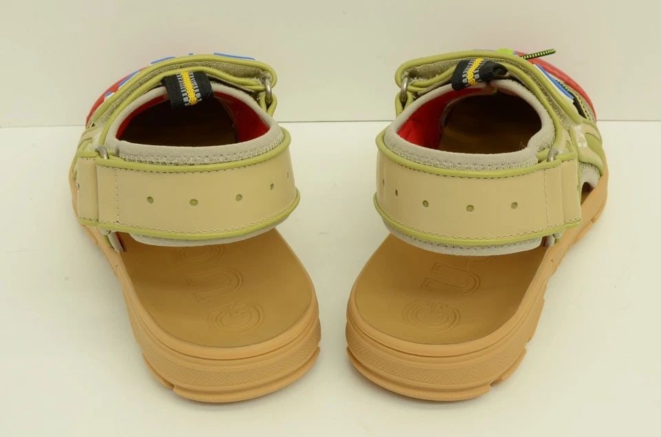AUTHENTIC GUCCI SANDALS LOGO FASTENER RED OPEN HOLE SHOES 564297 98D30 8485 (1 of 2)